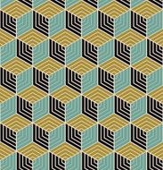 multicolored vintage cube pattern