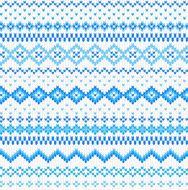 seamless blue and white knitted background N9