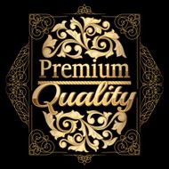 Premium quality gold emblem