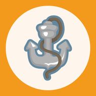 Pirate anchor theme elements