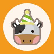 animal cow cartoon theme elements N2