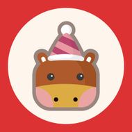 animal horse cartoon theme elements N2