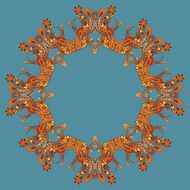 Circular Floral Ornament N4