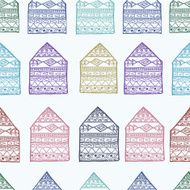 Ethnic patterns hand draw