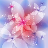 festive floral background abstract illustration
