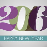 New Year Card Background - 2016 N20