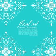 Floral elements ornate background N2