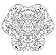 Black And White Mandala N13