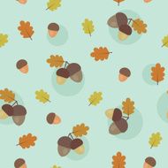 Acorn Seamless Pattern N3