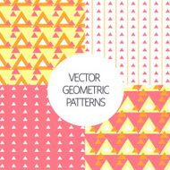 Colorful seamless geometric patterns