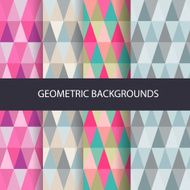 Abstract triangle backgrounds