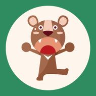 animal bear cartoon theme elements N2