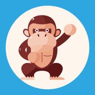 animal monkey cartoon theme elements N2