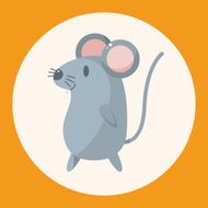 animal mouse cartoon theme elements N2