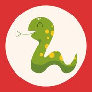 animal snake cartoon theme elements N2