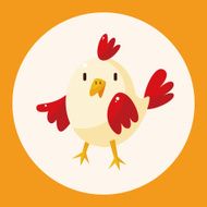animal cock cartoon theme elements