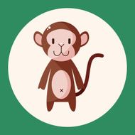 animal monkey cartoon theme elements N3