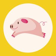 animal pig cartoon theme elements N4