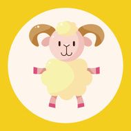 animal sheep cartoon theme elements N2