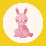 animal rabbit cartoon theme elements N3