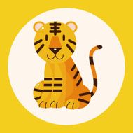 animal tiger cartoon theme elements N7
