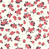 Cute little flowers seamless pattern