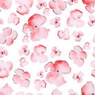 Watercolor sakura pattern N2