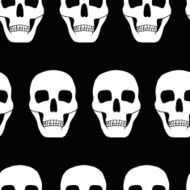 seamless background with skulls