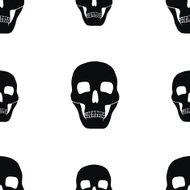 seamless background with skulls N4