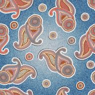Paisley on denim