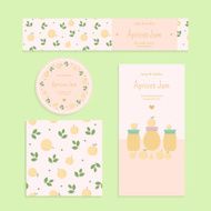 Homemade apricot jam set N2