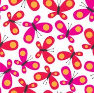 Seamless butterfly design - illustration N2