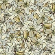 Seamless pattern with lilies N8