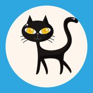 evil cat theme elements