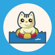 animal summer cartoon theme elements N3