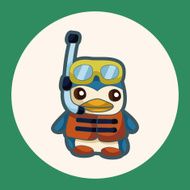 animal summer cartoon theme elements N7