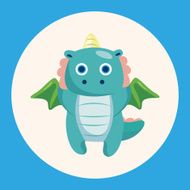 dragon theme elements vector eps N8