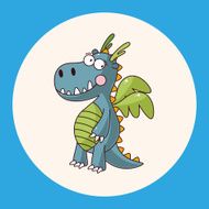 dragon theme elements vector eps N13