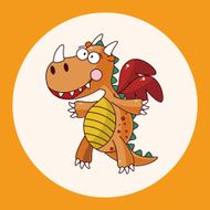 dragon theme elements vector eps N14