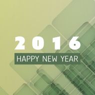 New Year Card Cover or Background Template - 2016 N3