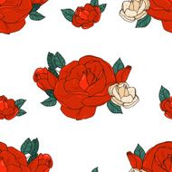 Seamless pattern with roses N74