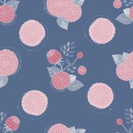 Seamless texture with asters N31