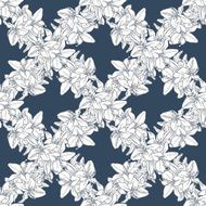 Seamless pattern with lilies N11