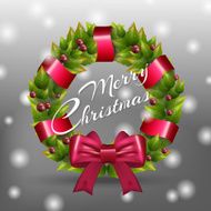 christmas wreath background N2