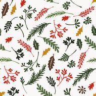 colorful autumn leaves Vector illustration N2