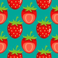 Seamless pattern with strawberries N3