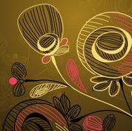 Floral abstract background N64