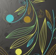 Floral abstract background N77