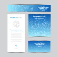 Template of identity for company ecology Pure water sale