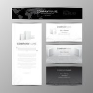 Business cards design with cityscape sketch for architectural co N2